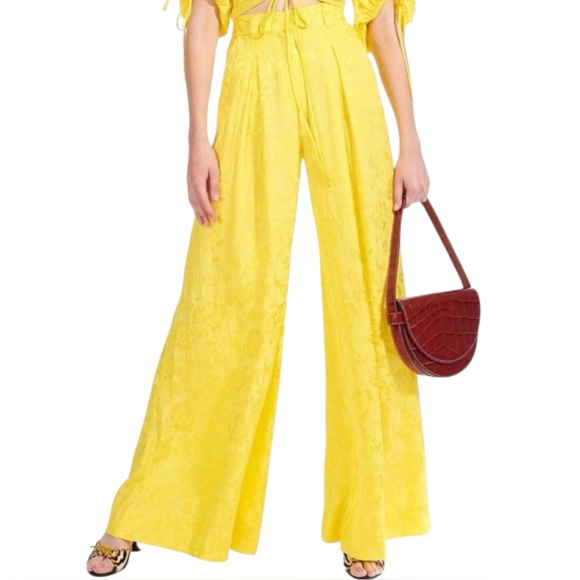 NWT STAUD Serge Pant in Buttercup Yellow Size 2 - Picture 1 of 10